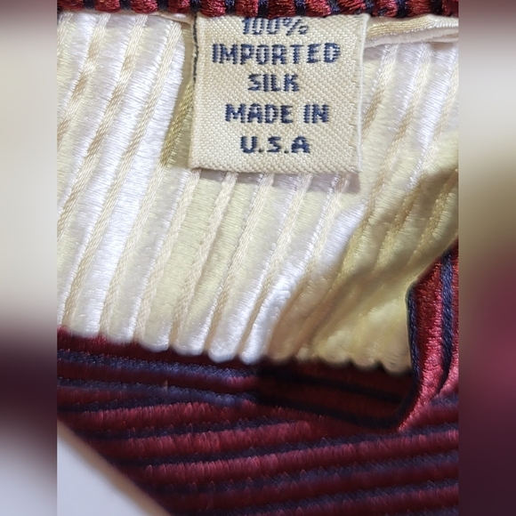 Vintage John W NORDSTROM Burgundy Silk Tie - Picture 6 of 7